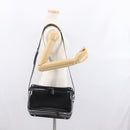 GUCCI Bamboo Vanity Hand Bag Patent 2way Black Silver 013 122 2491 Auth bs33063-25