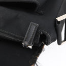 GUCCI Shoulder Bag Canvas Black Silver 92538 Auth bs33064-10