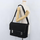 GUCCI Shoulder Bag Canvas Black Silver 92538 Auth bs33064-25