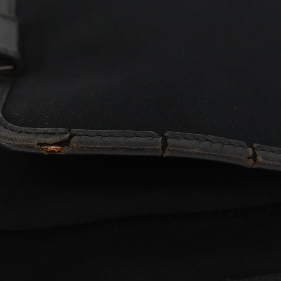 GUCCI Shoulder Bag Canvas Black Silver 92538 Auth bs33064