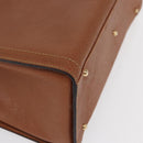 GUCCI Bamboo Hand Bag Leather Brown Gold 002 2853 02600 Auth bs33066-10