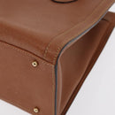 GUCCI Bamboo Hand Bag Leather Brown Gold 002 2853 02600 Auth bs33066-11