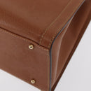 GUCCI Bamboo Hand Bag Leather Brown Gold 002 2853 02600 Auth bs33066-13