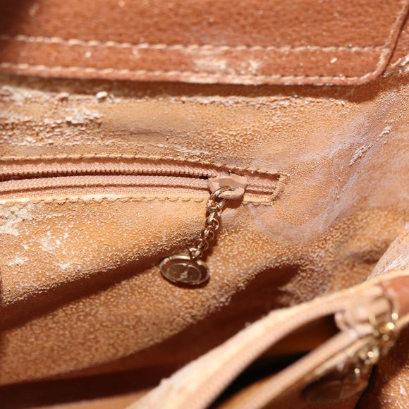 GUCCI Bamboo Hand Bag Leather Brown Gold 002 2853 02600 Auth bs33066