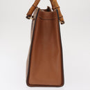 GUCCI Bamboo Hand Bag Leather Brown Gold 002 2853 02600 Auth bs33066-5