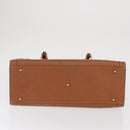 GUCCI Bamboo Hand Bag Leather Brown Gold 002 2853 02600 Auth bs33066-9