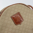 CELINE Macadam Canvas Shoulder Bag PVC Beige Auth bs33069-14
