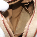 CELINE Macadam Canvas Shoulder Bag PVC Beige Auth bs33069-20