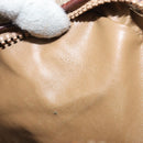CELINE Macadam Canvas Shoulder Bag PVC Beige Auth bs33069-21
