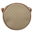 CELINE Macadam Canvas Shoulder Bag PVC Beige Auth bs33069-3