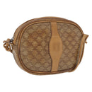 CELINE Macadam Canvas Shoulder Bag PVC Beige Auth bs33070-1