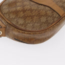 CELINE Macadam Canvas Shoulder Bag PVC Beige Auth bs33070-10