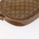CELINE Macadam Canvas Shoulder Bag PVC Beige Auth bs33070-12
