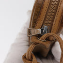 CELINE Macadam Canvas Shoulder Bag PVC Beige Auth bs33070-14