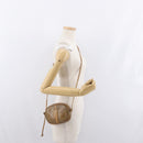 CELINE Macadam Canvas Shoulder Bag PVC Beige Auth bs33070-19