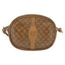 CELINE Macadam Canvas Shoulder Bag PVC Beige Auth bs33070-2