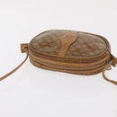 CELINE Macadam Canvas Shoulder Bag PVC Beige Auth bs33070-6