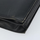 Burberry Business Tas Leer Zwart Goud Auth bs33074-9