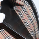 Burberry Business Tas Leer Zwart Goud Auth bs33074-22