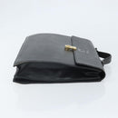 Burberry Business Tas Leer Zwart Goud Auth bs33074-3