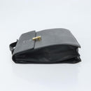 Burberry Business Tas Leer Zwart Goud Auth bs33074-4