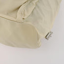 PRADA Backpack Nylon Beige Silver Auth bs33075-16
