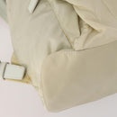 PRADA Backpack Nylon Beige Silver Auth bs33075-17