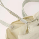 PRADA Backpack Nylon Beige Silver Auth bs33075-21
