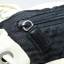 PRADA Backpack Nylon Beige Silver Auth bs33075-25