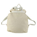PRADA Backpack Nylon Beige Silver Auth bs33075-2