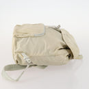 PRADA Backpack Nylon Beige Silver Auth bs33075-3