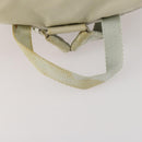 PRADA Backpack Nylon Beige Silver Auth bs33075-7
