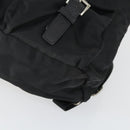 PRADA Backpack Nylon Black Silver Auth bs33077-15