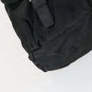 PRADA Backpack Nylon Black Silver Auth bs33077-16