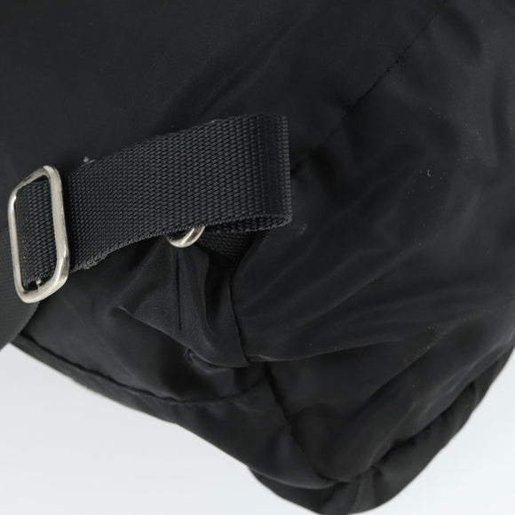 PRADA Backpack Nylon Black Silver Auth bs33077