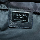 PRADA Backpack Nylon Black Silver Auth bs33077-23