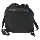 PRADA Backpack Nylon Black Silver Auth bs33077-2