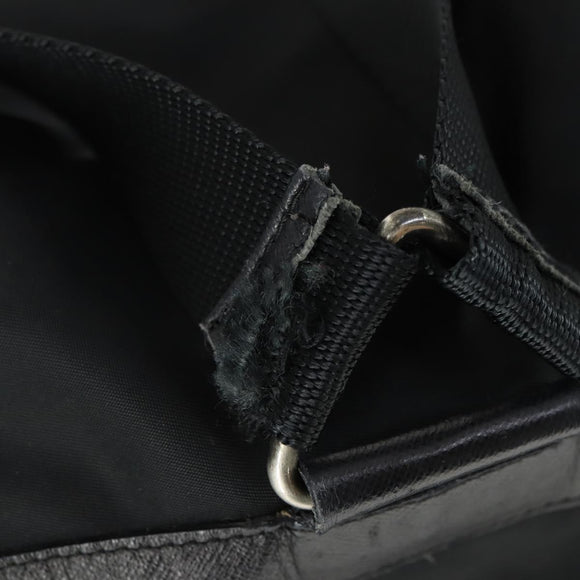 PRADA Backpack Nylon Black Silver Auth bs33077