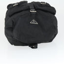PRADA Backpack Nylon Black Silver Auth bs33077-7