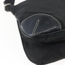 PRADA Shoulder Bag Nylon Black Silver Auth bs33078-17