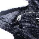 PRADA Shoulder Bag Nylon Black Silver Auth bs33078-20