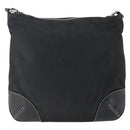 PRADA Shoulder Bag Nylon Black Silver Auth bs33078-2