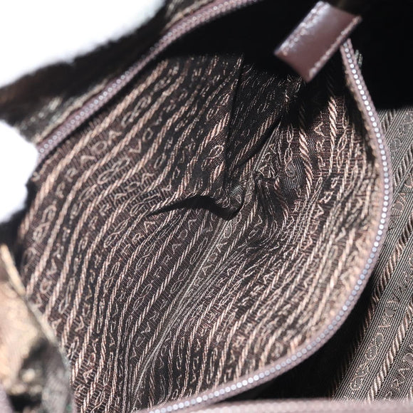 PRADA Shoulder Bag Nylon Khaki Auth bs33080