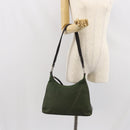 PRADA Shoulder Bag Nylon Khaki Auth bs33080-23
