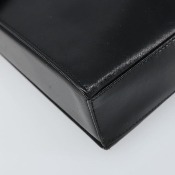 PRADA Shoulder Bag Leather Black Auth bs33081