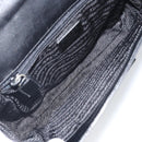 PRADA Shoulder Bag Leather Black Auth bs33081-11