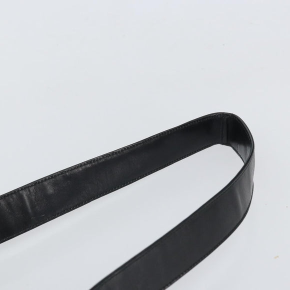 PRADA Shoulder Bag Leather Black Auth bs33081