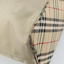 BURBERRY Shoulder Bag Nylon Beige Silver Auth bs33084-16