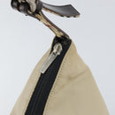 BURBERRY Shoulder Bag Nylon Beige Silver Auth bs33084-10