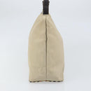 BURBERRY Shoulder Bag Nylon Beige Silver Auth bs33084-3